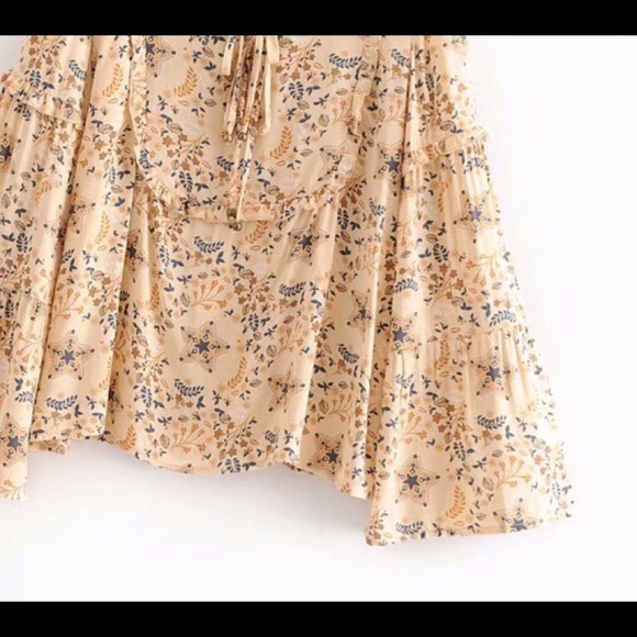 NWT BOHO Long Sleeve  Top - Picture 4 of 7